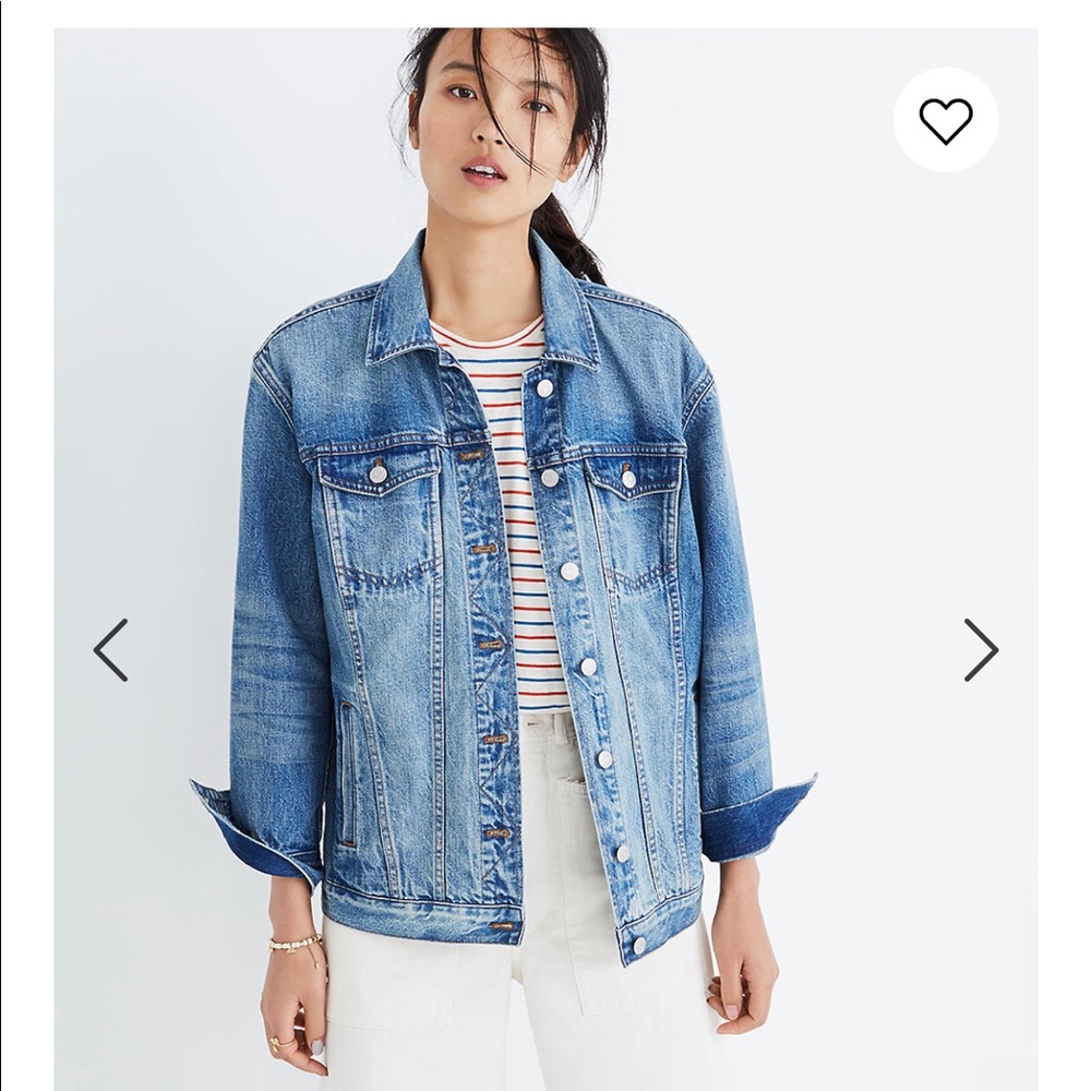 Madewell Oversized Jean Jacket in Capstone Wash